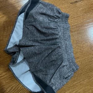 grey lululemon athletic shorts